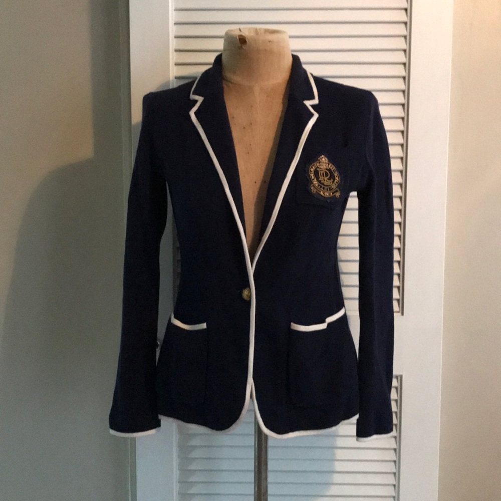 Ralph Lauren Cotton Nautical Blazer
